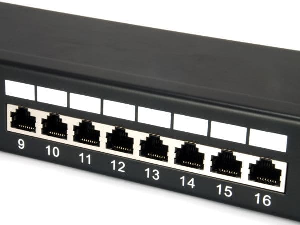 Equip 327425, RJ-45, Cat5e, Sort, Rackmontering, 1U, RoHS