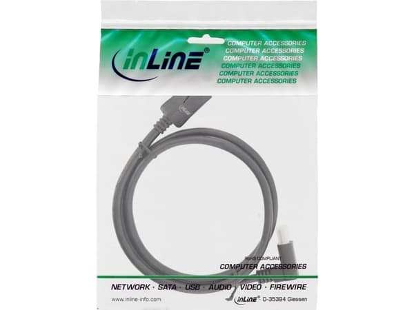 InLine 17153U, 3 m, DisplayPort, DisplayPort, Hankjønn, Hankjønn, Svart