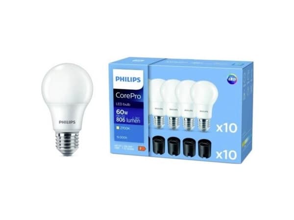 Philips CorePro LED 16897800, 8 W, 60 W, E27, 806 lm, 15000 timer, Varm hvit