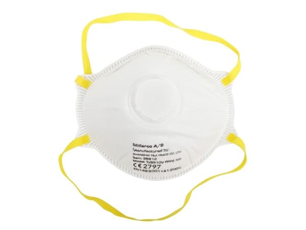 3M Work it by millarco® FFPV damm­mask med ventil 2-pack