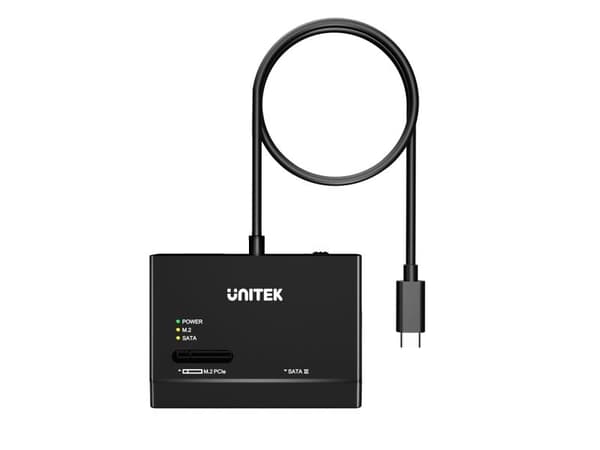UNITEK KOTELO ADAPTERI NVME M.2 SSD USB-C
