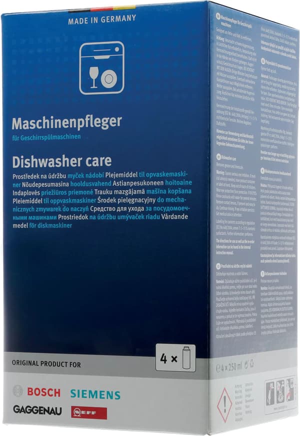 BSH Vårdande medel för diskmaskiner - 4-pack