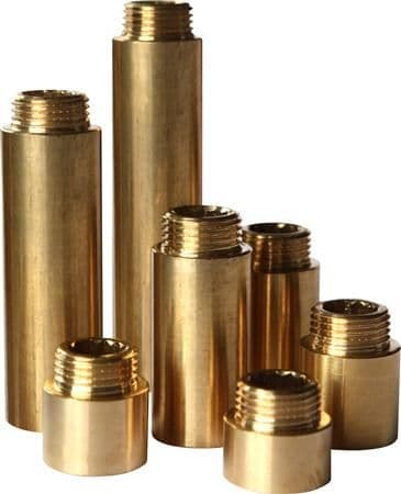 Haneforlænger 3/4"-40 mm rå messing