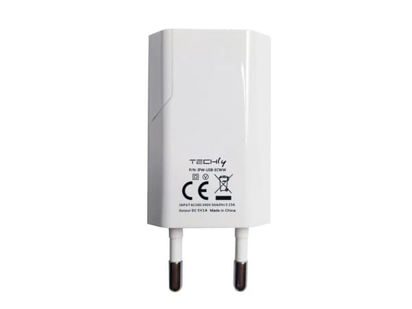 Techly IPW-USB-ECWW, Innendørs, AC, 5 V, 1 A, Hvit