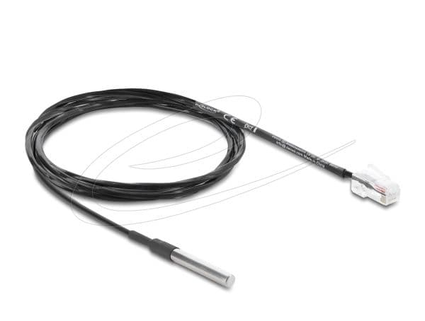 Delock - Temperatur sensor - svart - 1 m