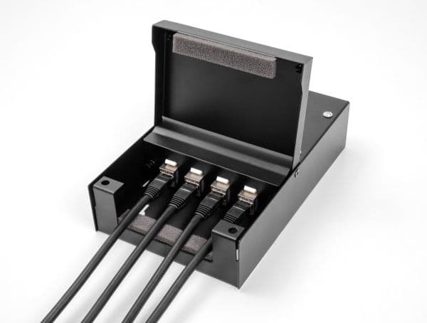 Delock Consolidation Point Box 4 portar för Keystone-moduler