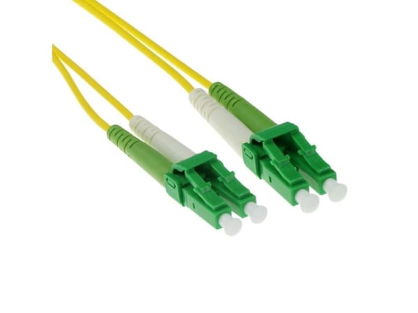 20 m LSZH singlemode OS2 fiber patchkabel duplex med LC/APC8-stik