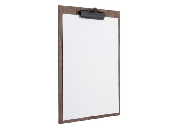 Clipboard Securit® valnød m/clip til menukort