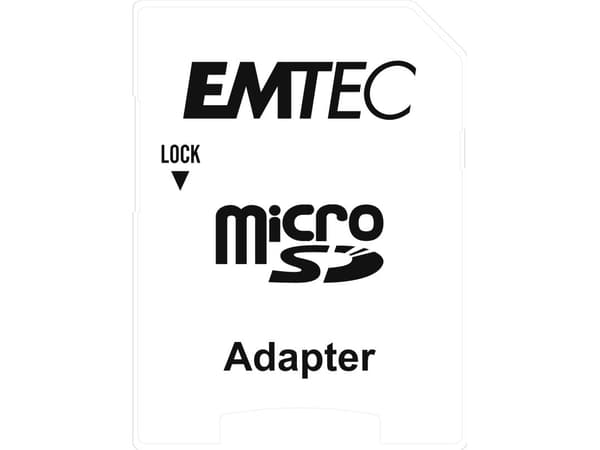 EMTEC Gold+ - Flashminneskort (SD-adapter ingår) - 32 GB - Class 10 - microSD - guld