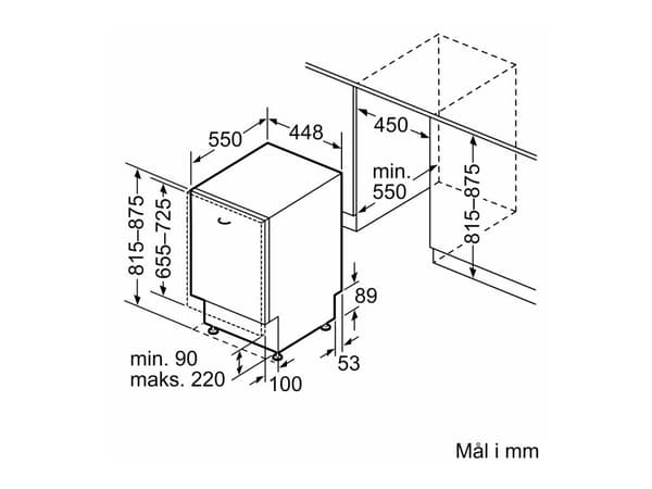 Bosch SPV2HMX02E - Astianpesukone - Musta