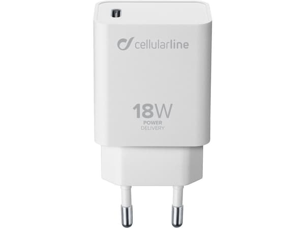 Cellularline ACHIPHUSBCPD18WW, Innendørs, AC, Hvit