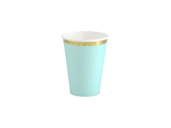Mint papkrus med guldkant