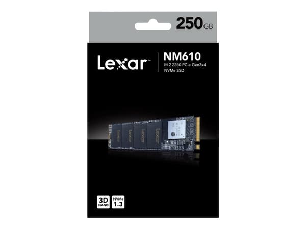 Lexar NM610, 250 GB, M.2, 2000 MB/s