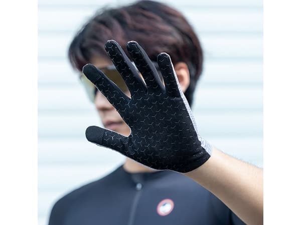 Rockbros ventilerade cykelhandskar helfinger - storlek M - grå