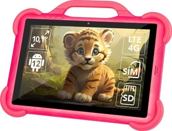 Tabletti KidsTAB8 4G BLOW 4/64GB vaaleanpunainen + kotelo