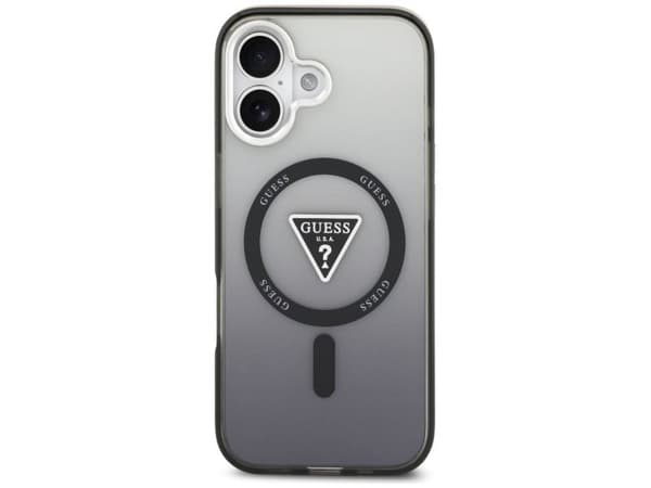 Guess mobilskal IML Gradient Triangle Logo MagSafe för iPhone 17 - svart