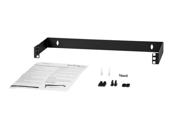 StarTech.com 1U Hinged Wall Mount Patch Panel Bracket - 4 inch Deep - 19" Patch Panel Swing Rack for Shallow Network Equipment- 17lbs (WALLMOUNTH1)...