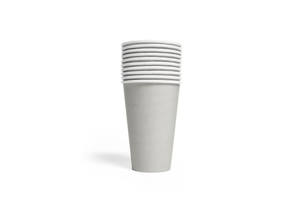 Sølv papkrus 350ml 10 stk