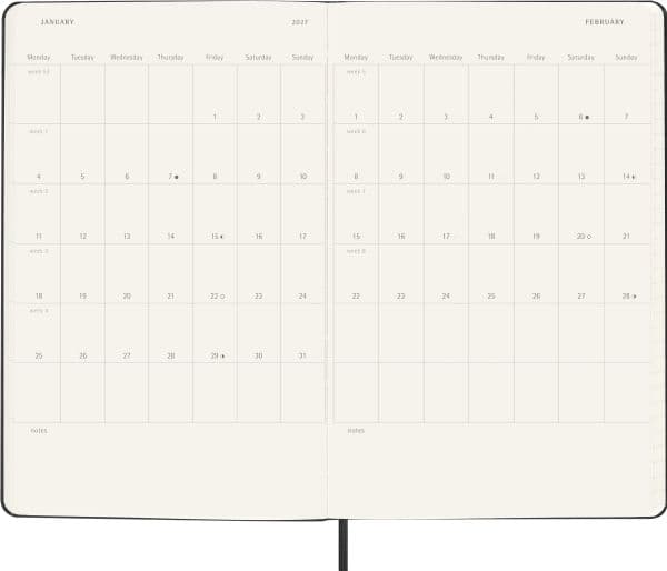 Classic Hard 18M 26/27 Weekly Horizontal Large Sort