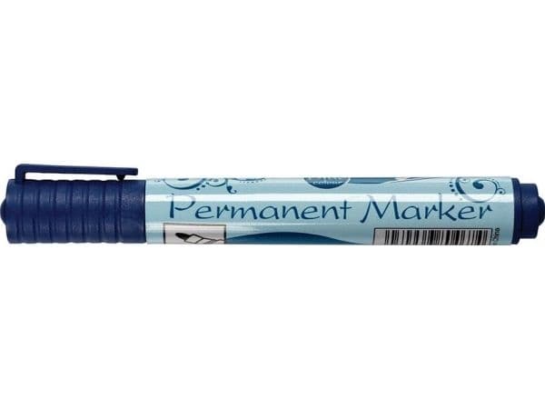 Centrum permanentmarker blå rund spiss