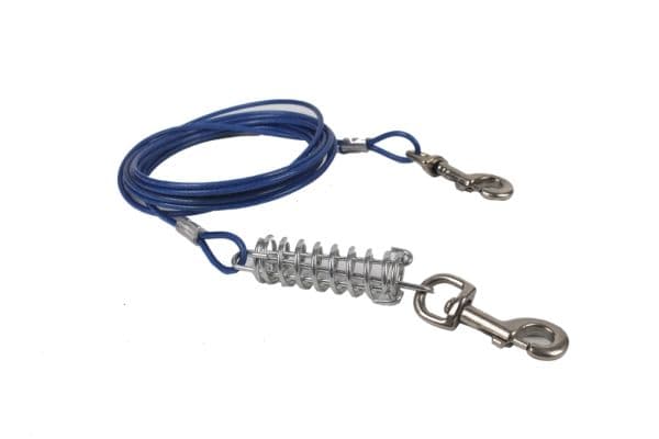 AC Tie Out Cabel with Spring 4,7 m
