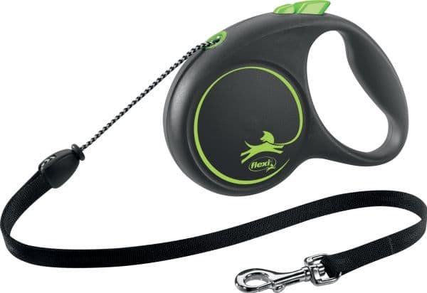 Flexi Black Design M koppel 5 m, 20 kg, grön