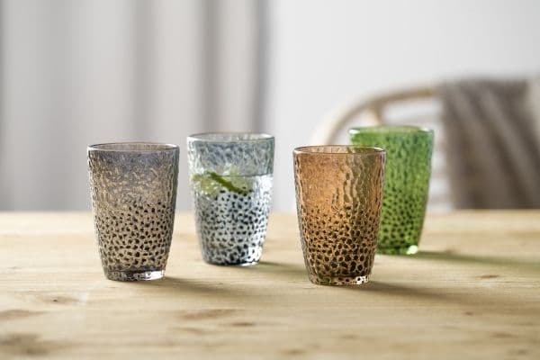 LEONARDO Matera, Multifärg, Glas, 4 styck, Rund, 340 ml, 80 mm