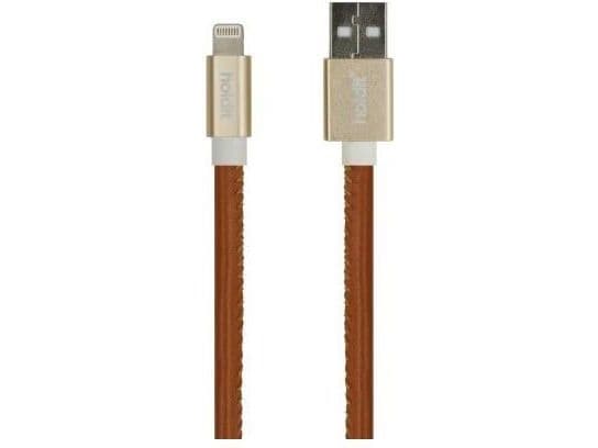 USB-kabel Holdit USB-A til Lightning 1 m brun (612662)
