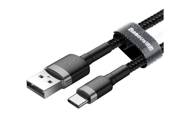 Baseus Cafule, 0,5 m, USB A, USB C, USB 2.0, 0,48 Gbit/s, Svart