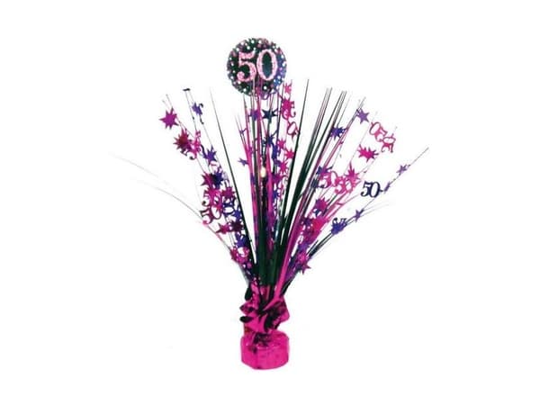 Bordpynt 50 år Pink Sparkling
