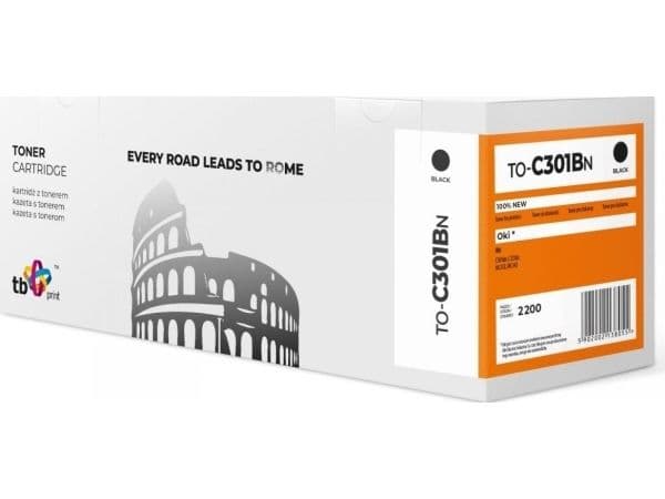 Toner til OKI C301 TO-C301BN BK 100 (ny)
