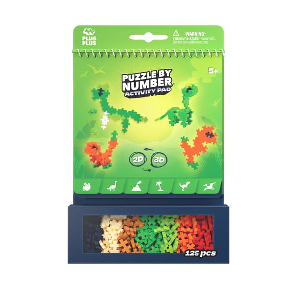 Plus-Plus aktivitetstavle - Dinosaurer