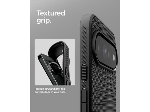 Spigen Liquid Air, Suojus, Google, Pixel 11 Pro XL, 17,3 cm (6.8"), Musta