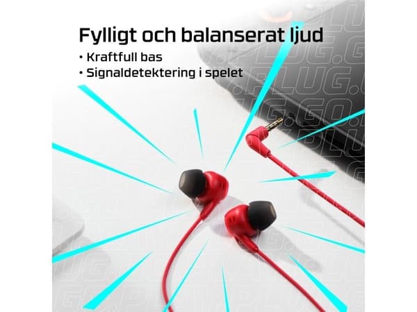 HyperX Cloud Earbuds III Black, 21,2 g, Svart