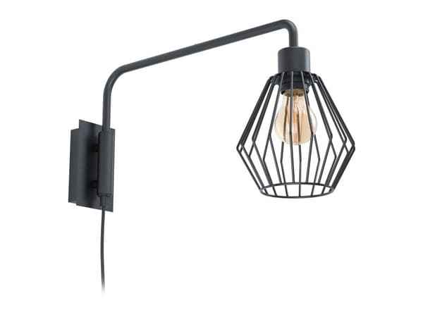 EGLO TABILLANO 1 vegglampe E27 D500 sort