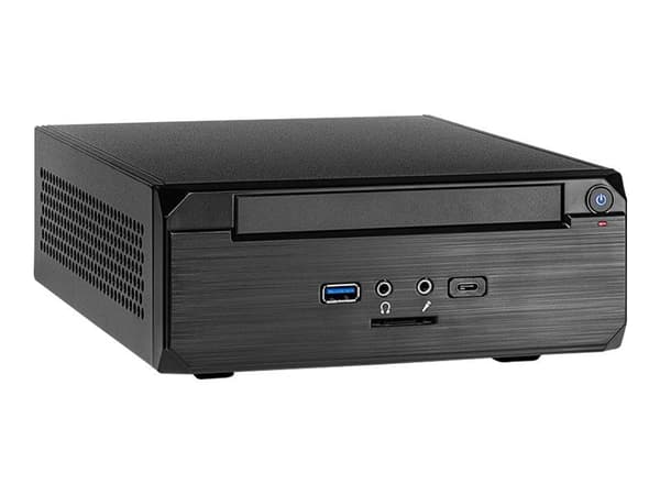 Inter-Tech MW-02 II, Mini Tower, PC, Musta, ITX, 4 cm, CE