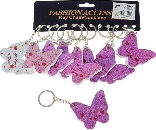 Butterfly mini notatbok-anheng (12 stk.)