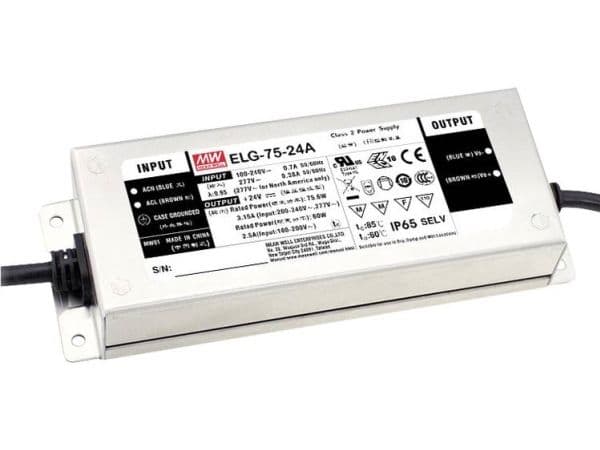 LED-driver ELG-75-12B-3Y, 12 V DC, 5 A, 60 W, IP67