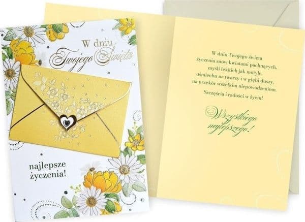 CARNET DK-1183 Allmänna önskningar blommor, kuvert