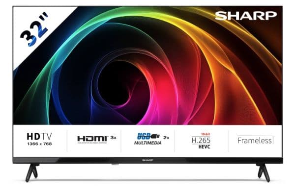Sharp 32HA1205E, 81,3 cm (32"), 1366 x 768 pikseliä, HD