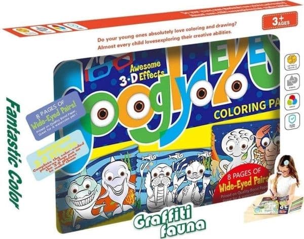 3D målarbok + masker 007174 33245