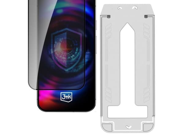 3MK HardGlass Max Privacy skjermbeskyttelse med app til Apple iPhone 16 Pro Max