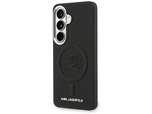 Karl Lagerfeld Embossed Ring Initials MagSafe Case for Samsung Galaxy S26+ - Black