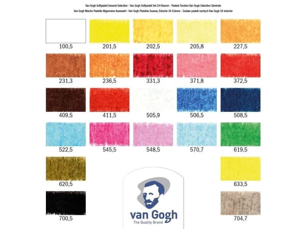 Van Gogh soft pastell general selection set | 24 färger