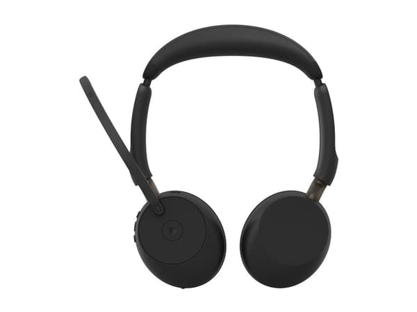 Jabra Evolve3 65 MS Stereo - Headset - på örat - Bluetooth - trådlös, kabelansluten - USB-C via Bluetooth-adapter, USB-C - Optimerat för Microsoft ...