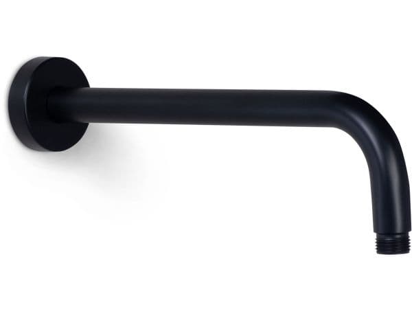 BLUE LABEL 1/2" brusearm i længde 30 cm - beregnet for montering af hovedbruser - mat sort