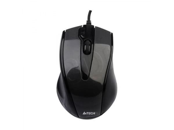 A4Tech V-Track N-500F-1 - Mus - optisk - 4 knapper - kablet - USB - grå