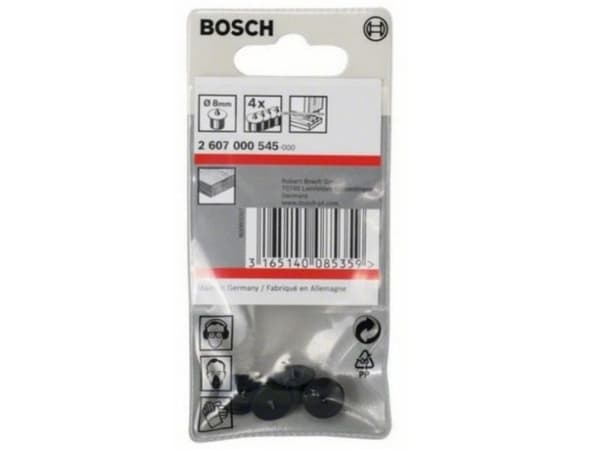 Bosch 2 607 000 545, Sort, 4 stykker, 8 mm