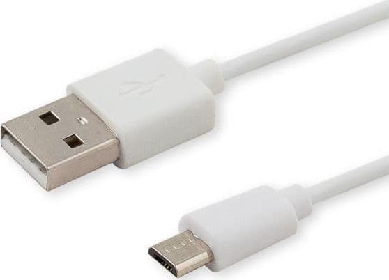Savio CL-123, 1 m, USB A, Micro-USB B, USB 2.0, Valkoinen