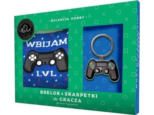 Nøkkelring + sokker sett for gamer
